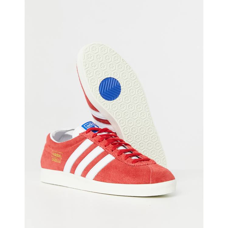 Adidas top red suede