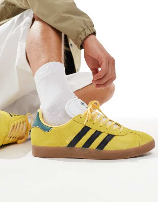 adidas Originals Gazelle x Jamaica sneakers in yellow and black