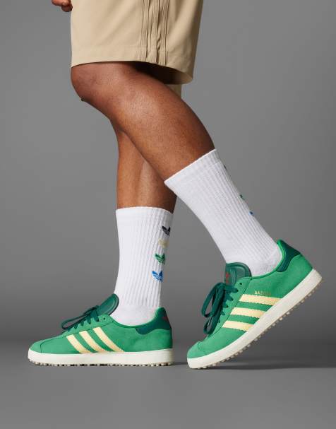 adidas Originals – Gazelle – Zielone buty golfowe bez kolców - view 1