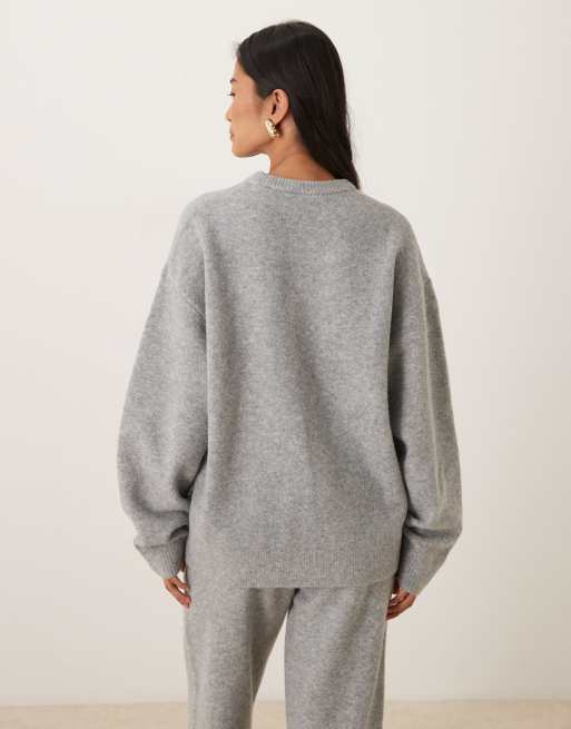 adidas Originals Gebreide trui in grijs ASOS