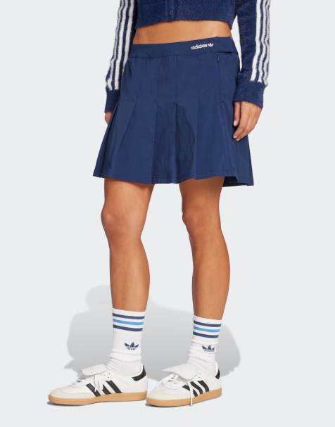 adidas Originals - Geplooide rok in nacht indigo - view 1