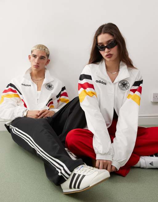 adidas Originals - Germany 1996 - Trainingstop in wit en zwart
