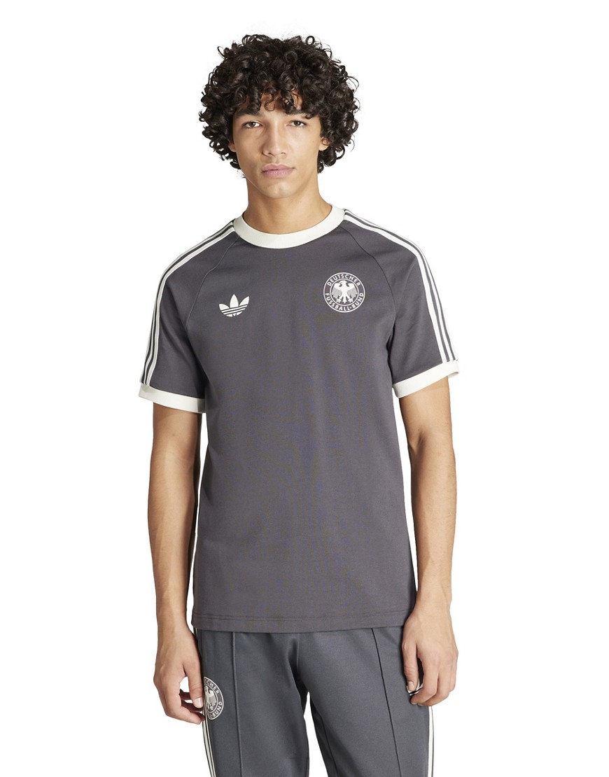 adidas Originals Germany Adicolour 3-stripes t-shirt in black