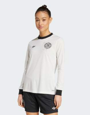 adidas Originals - Germany Anniversary - Langärmliges Trikot in Cloud White / Schwarz-Weiß