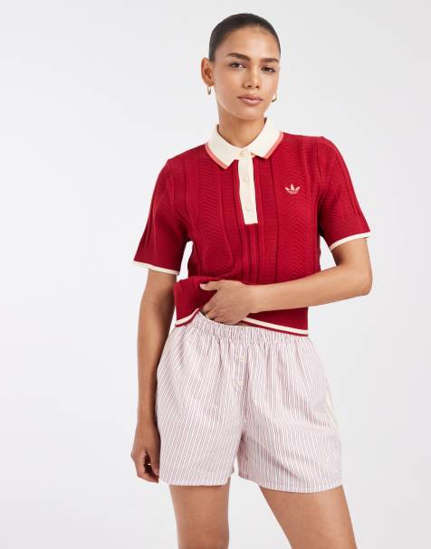 adidas Originals gestreepte boxershort in rood - view 1
