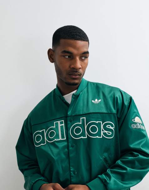 adidas Originals gewebte Varsity-Jacke in Grün - view 1