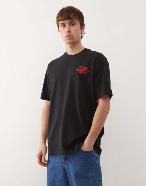 adidas Originals - Gfx - Sort college-T-shirt - view 1