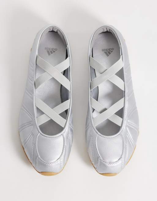 adidas Originals Ghost Sprint ballet flats in silver, 3 of 5