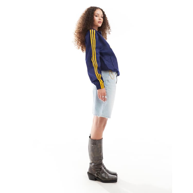 adidas Originals Giacca blu navy e arancione ASOS