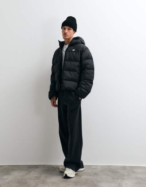 adidas Originals giacca impermeabile con cappuccio nera - view 1