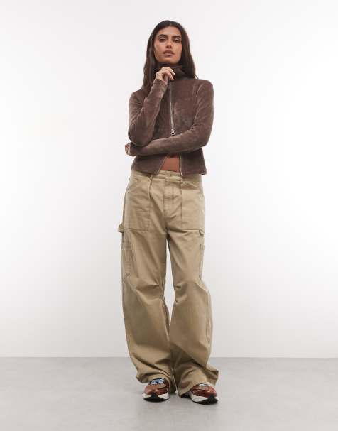 adidas Originals gilet zippé en chenille marron - view 1