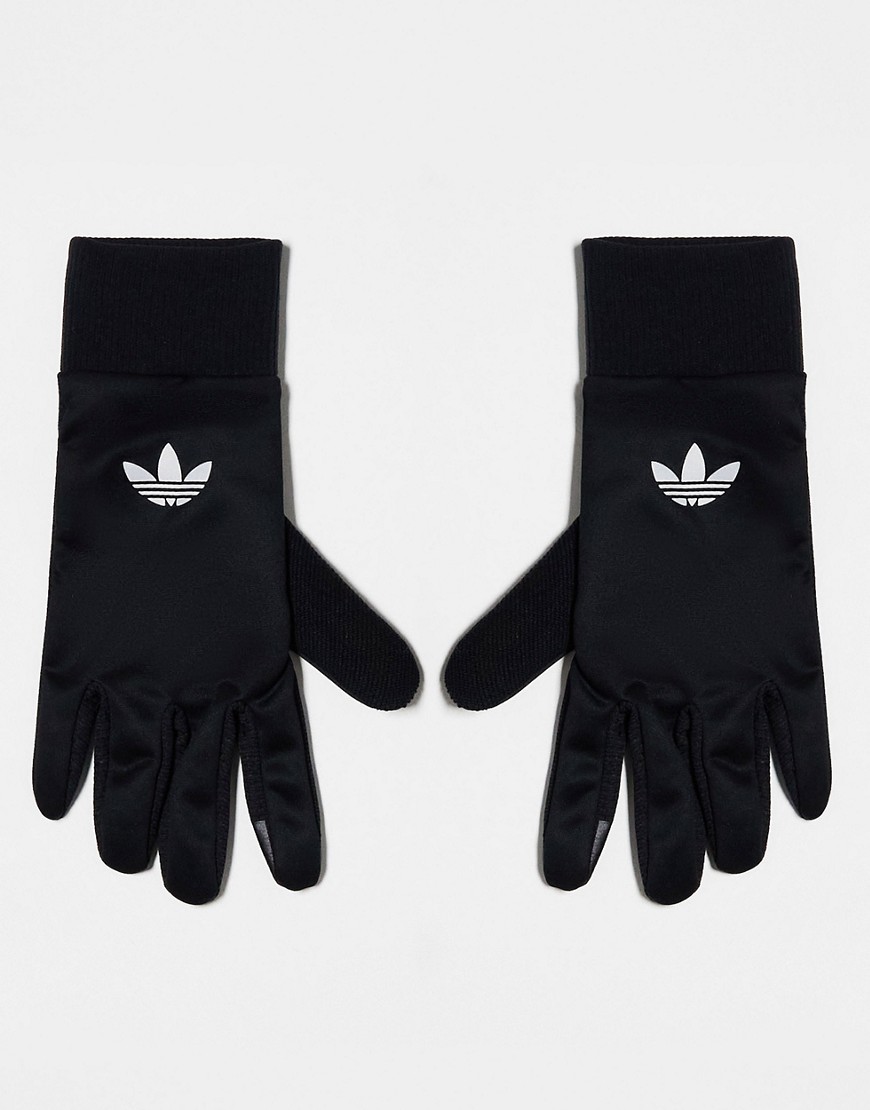 adidas Originals gloves in black with reflective details