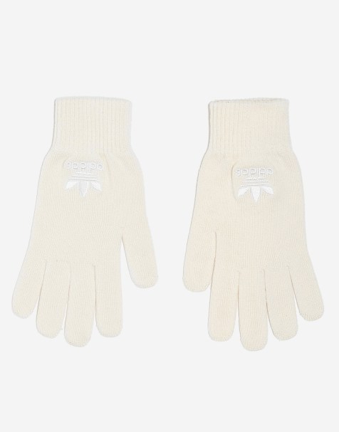 adidas Originals gloves in wonder white - view 1