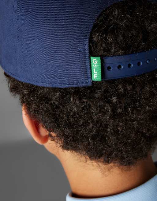 adidas Originals – Golf Archive – Indigoblå keps med märke och 5 paneler, 3 av 3