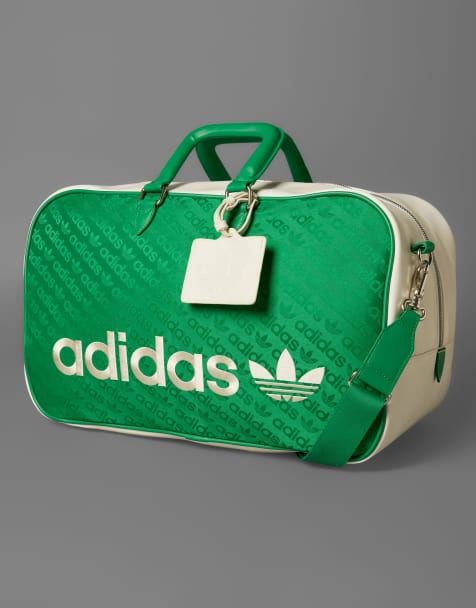 adidas Originals golf boston bag in green and white - view 1
