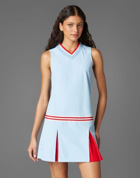 adidas Originals golf dress in clear sky - view 1
