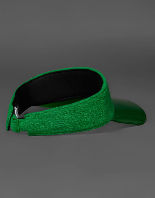adidas Originals – Golf Tour – Visor-Kappe aus Frottee in Grün