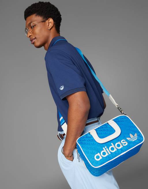 adidas Originals – Golf – Vit och blå, rund väska, 2 av 3