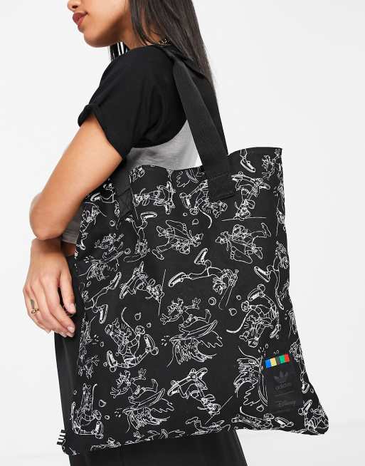 adidas originals goofy vintage shopper bag in black