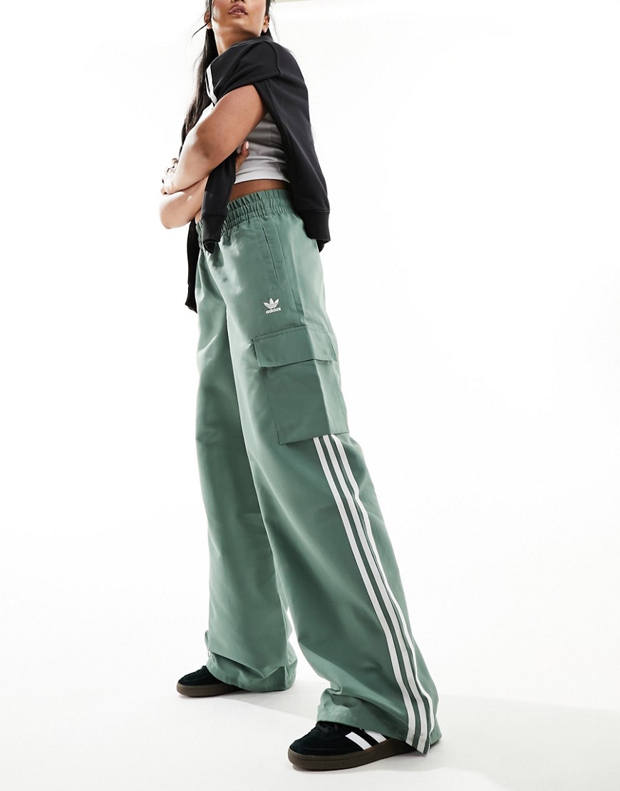 Adidas Originals Gorpcore Cargo Pants In Khaki-green