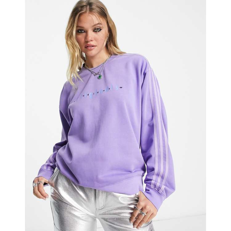 Adidas purple sweater 2025