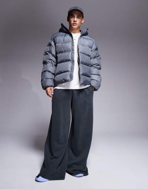 adidas Originals – Grå pufferkappa, 3 av 4