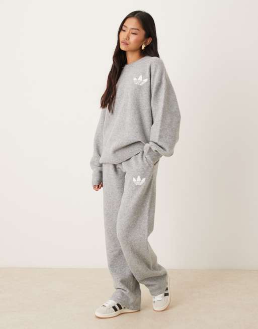 adidas Originals – Grå, stickad tröja, 4 av 4