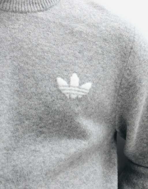 adidas Originals – Grå, stickad tröja, 5 av 5