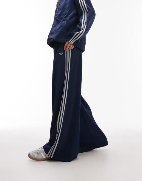 adidas Originals – Granatowy satynowy dres z połyskiem – tylko w ASOS - view 1