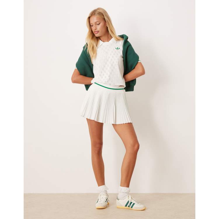 adidas Originals Grand Slam tennis skirt in white ASOS