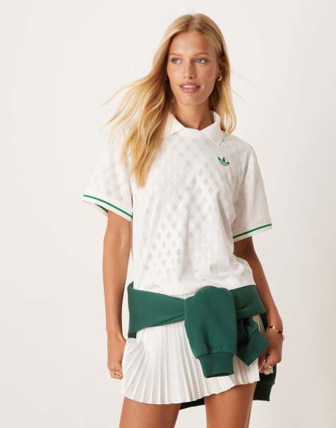 adidas Originals – Grand Slam – Vit pikétröja för tennis - view 1