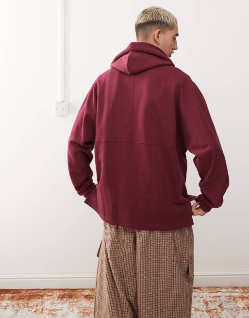 adidas Originals graphic hoodie in burgundy