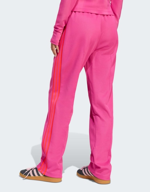 adidas Originals Graphic track pants in semi lucid fuchsia ASOS