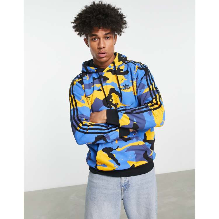 adidas Originals Graphics all-over camo print hoodie in collegiate gold |  ASOS