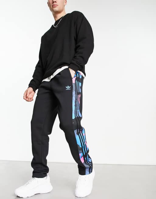 Black adidas Originals 3-Stripes Poly Track Pants - JD Sports Global