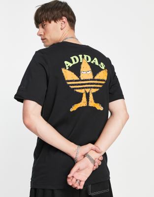 adidas Originals Graphics fun t-shirt in black with back print ASOS