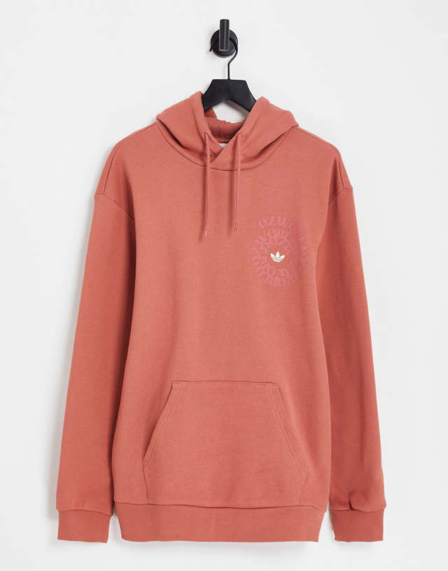 adidas Originals Graphics Ozworld hoodie in magic earth