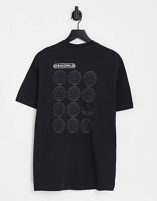adidas Originals Graphics Ozworld loose fit t-shirt in black with back print