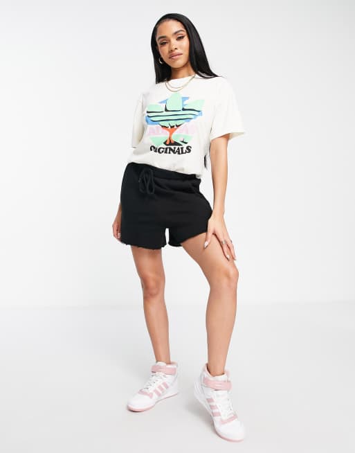 adidas gazelle silver green womens Adidas Confetti Trefoil Tee | Kids | Off White