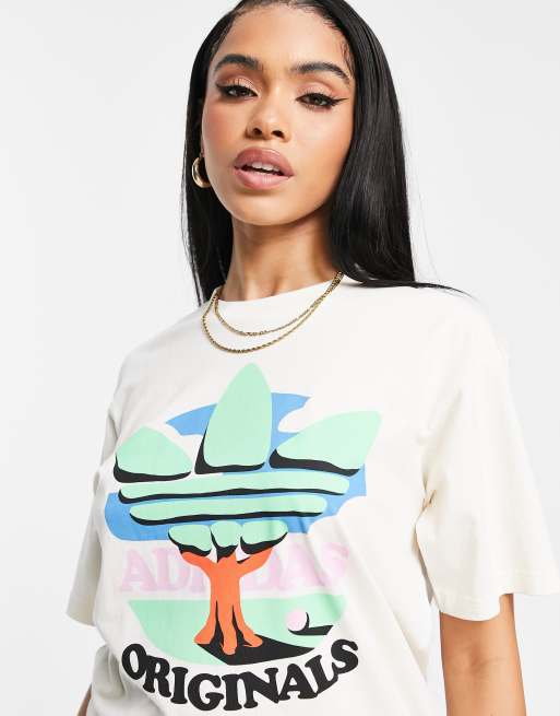 ASOS tree non Originals | dye Graphics in T-shirt Trefoil adidas