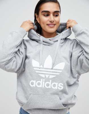 Grauer adidas hoodie online