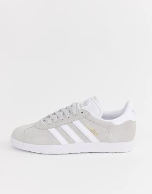 adidas Originals grey and white Gazelle 