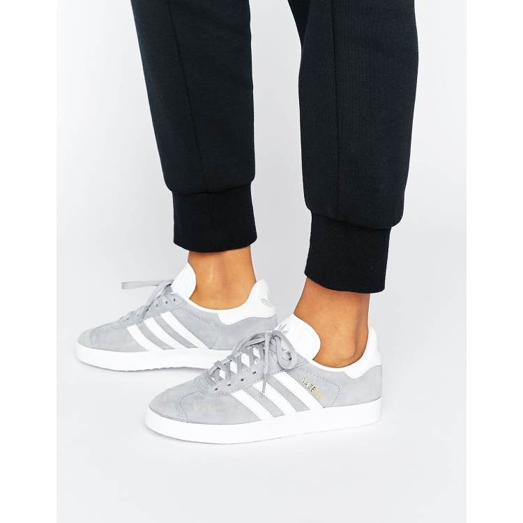 Adidas gazelle og store damen grau