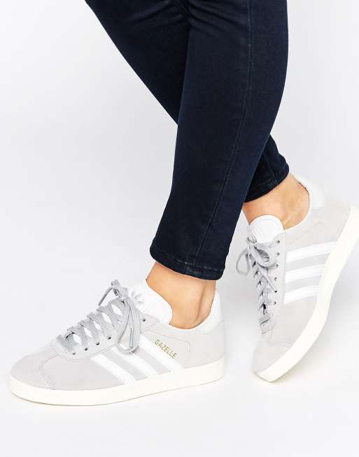 Light grey store gazelles womens