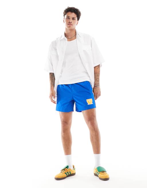 adidas Originals – GRFX – Blå shorts