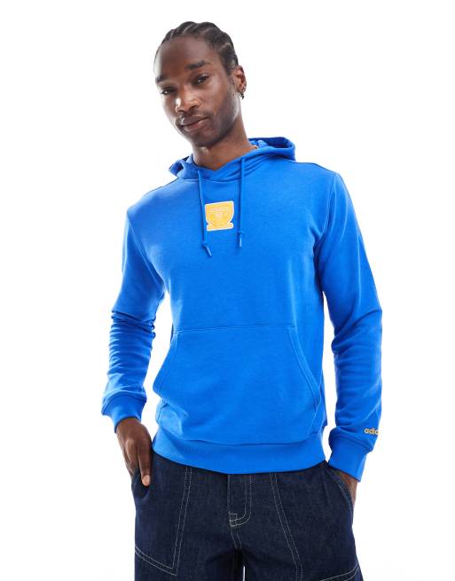 adidas Originals GRFX Felpa con cappuccio blu ASOS