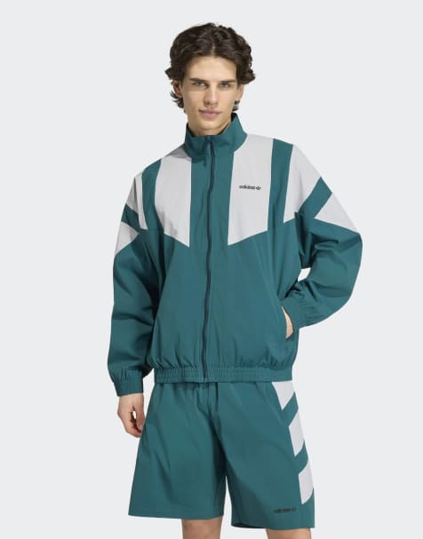 adidas Originals - Grøn træningstop med farveblokke - view 1