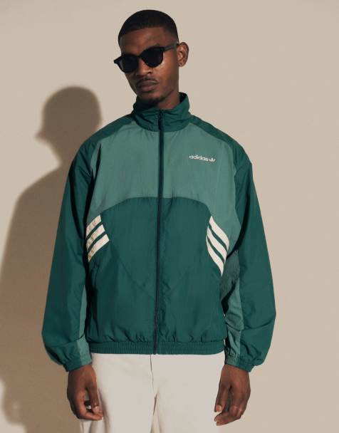 adidas Originals – Grön, vävd träningströja med Munich-tryck - view 1