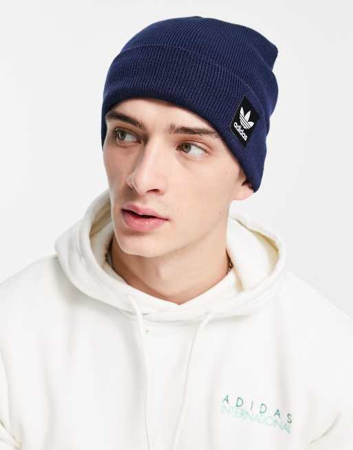 Dodge trække Spænde adidas Originals Grove beanie in navy | ASOS