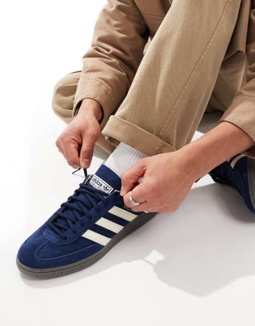 adidas Originals gum sole Handball Spezial trainers in navy ASOS